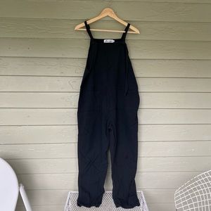 Amazon Black Baggy Overalls / Romper